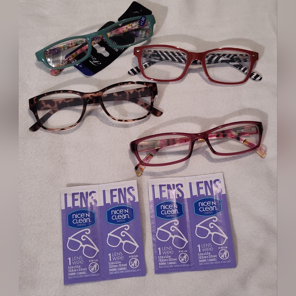 NEW & Like-New +1.50 Readers (4prs)
